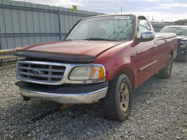 1FTRF17252NC05550 - 2002 FORD F150 MAROON photo 2