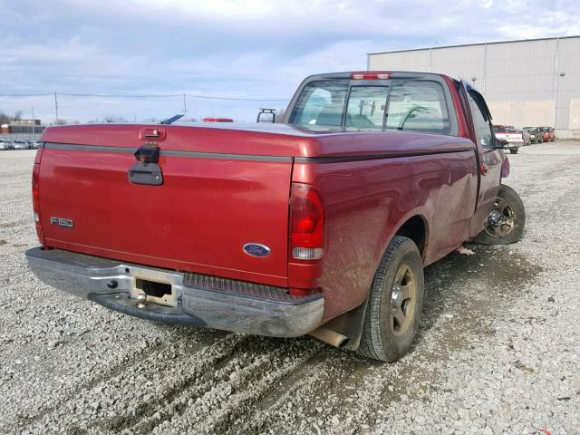 1FTRF17252NC05550 - 2002 FORD F150 MAROON photo 4