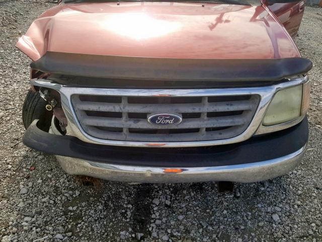 1FTRF17252NC05550 - 2002 FORD F150 MAROON photo 7