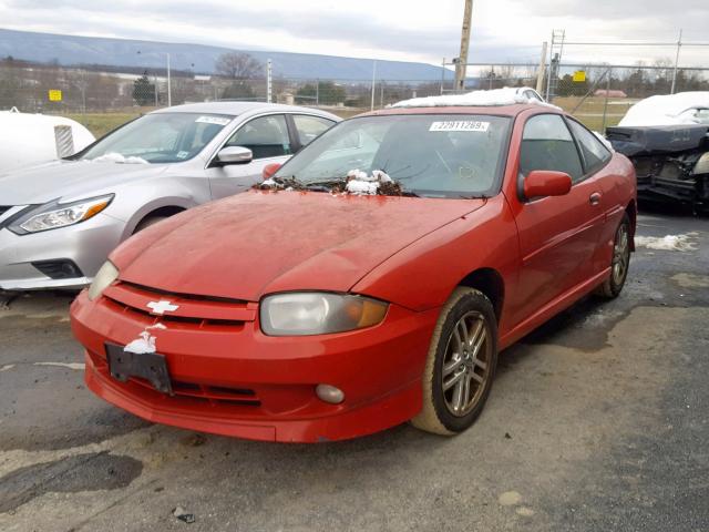 1G1JH12F637220896 - 2003 CHEVROLET CAVALIER L RED photo 2