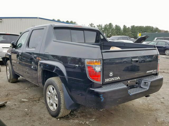 2HJYK16528H516143 - 2008 HONDA RIDGELINE შავი ფოტო 3