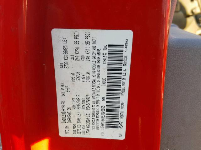 1D7HA16K88J109865 - 2008 DODGE RAM 1500 S Qırmızı foto 10