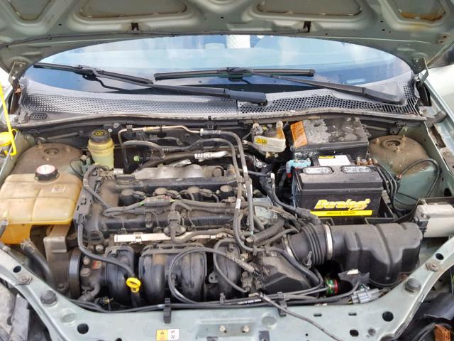 1FAFP34N85W137131 - 2005 FORD FOCUS ZX4 GRAY photo 7