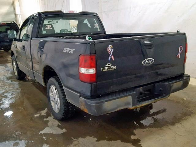 1FTRF12W45NB45405 - 2005 FORD F150 BLACK photo 3