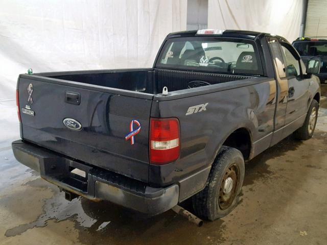 1FTRF12W45NB45405 - 2005 FORD F150 BLACK photo 4
