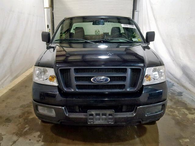1FTRF12W45NB45405 - 2005 FORD F150 BLACK photo 9