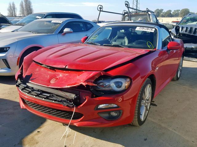 JC1NFAEK8H0103910 - 2017 FIAT 124 SPIDER RED photo 2