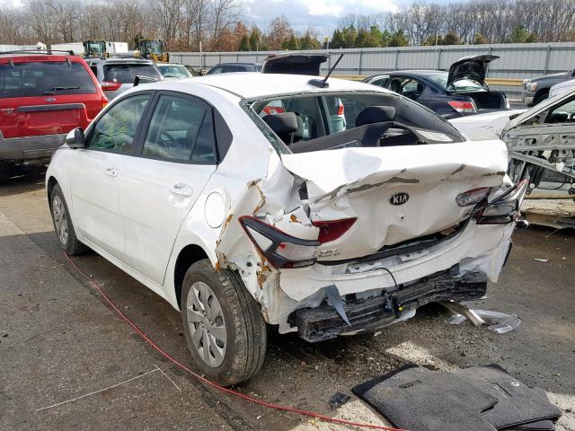 3KPA24AB1JE060951 - 2018 KIA RIO LX WHITE photo 3