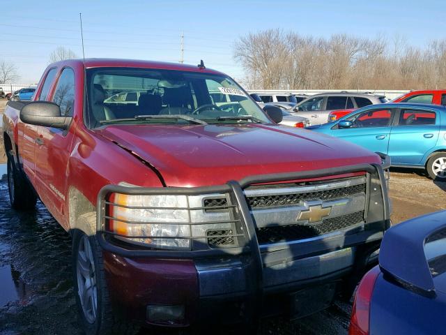 2GCEK19J471633875 - 2007 CHEVROLET SILVERADO MAROON photo 1