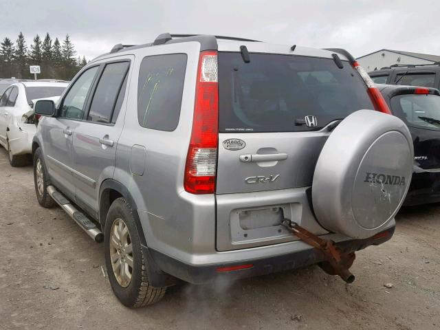 JHLRD78956C810614 - 2006 HONDA CR-V SE SILVER photo 3