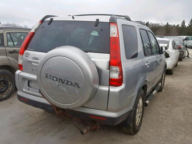 JHLRD78956C810614 - 2006 HONDA CR-V SE SILVER photo 4