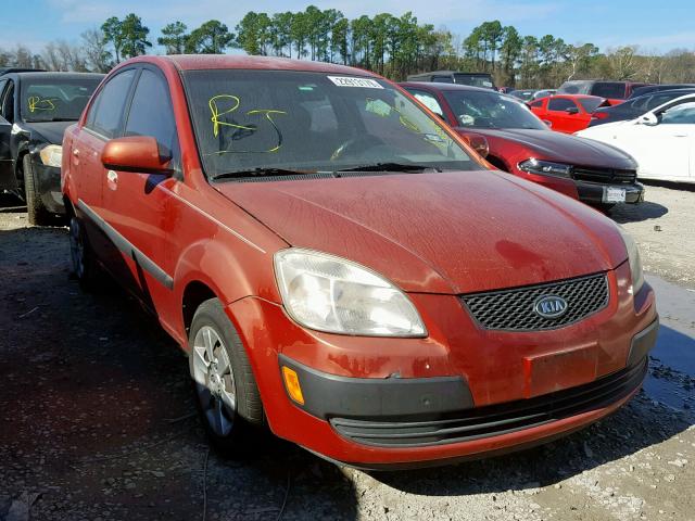 KNADE123876197181 - 2007 KIA RIO BASE RED photo 1