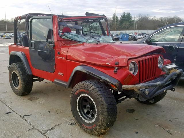 1J4FY29P4WP748324 - 1998 JEEP WRANGLER /, RED - price history, history of  past auctions. Prices and Bids history of Salvage and used Vehicles.