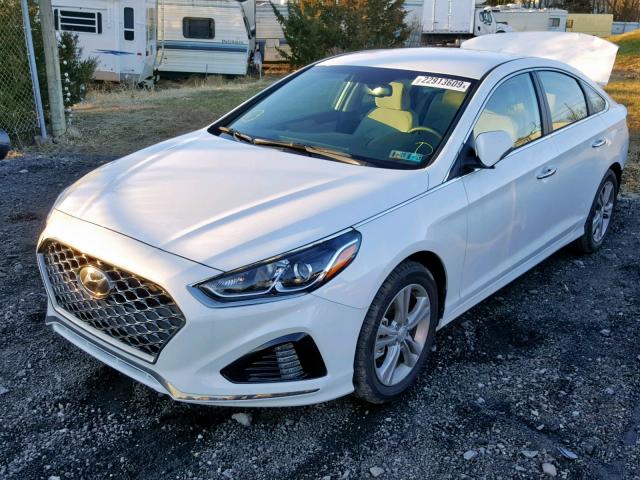 5NPE34AF5JH725699 - 2018 HYUNDAI SONATA SPO WHITE photo 2