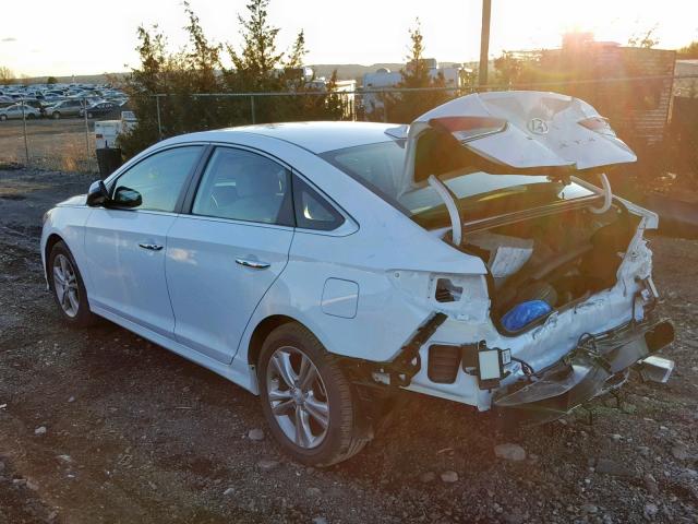 5NPE34AF5JH725699 - 2018 HYUNDAI SONATA SPO WHITE photo 3