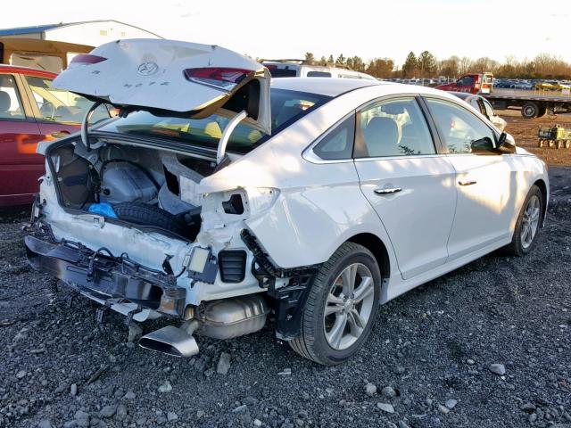 5NPE34AF5JH725699 - 2018 HYUNDAI SONATA SPO WHITE photo 4