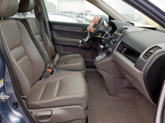 JHLRE38758C057755 - 2008 HONDA CR-V EXL BLUE photo 5