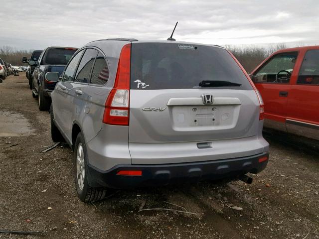 JHLRE48789C021579 - 2009 HONDA CR-V EXL SILVER photo 3