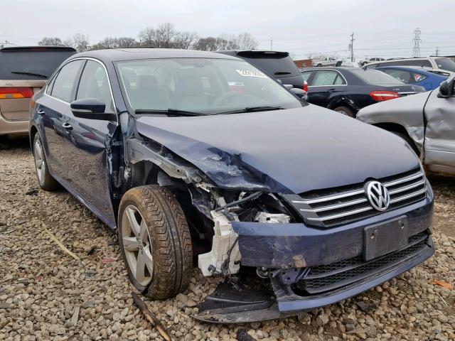 1VWBH7A33CC077478 - 2012 VOLKSWAGEN PASSAT SE BLUE photo 1