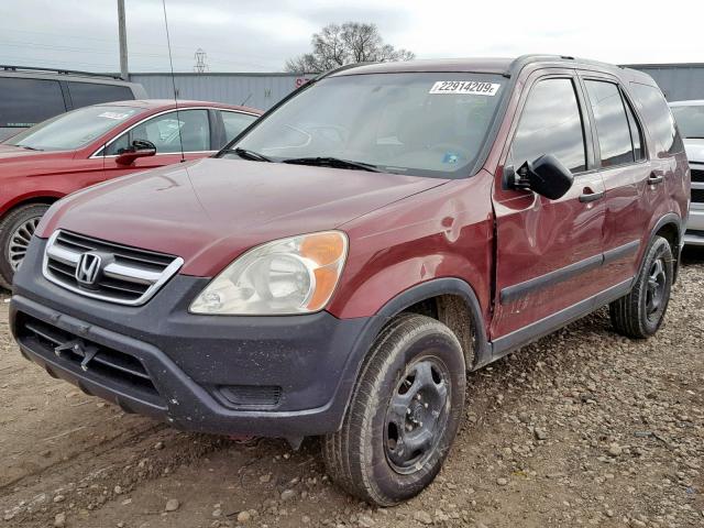 SHSRD78483U121420 - 2003 HONDA CR-V LX RED photo 2