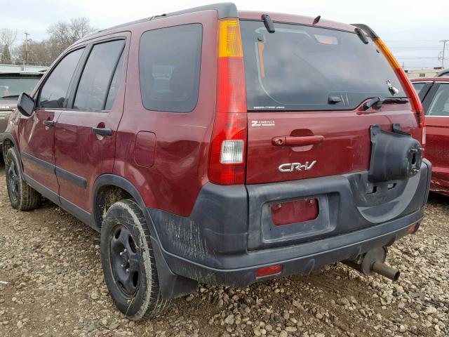 SHSRD78483U121420 - 2003 HONDA CR-V LX RED photo 3