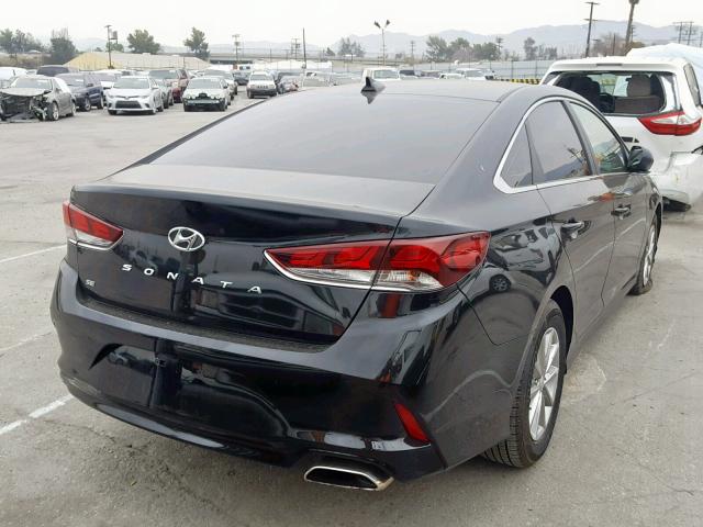 5NPE24AF2JH607676 - 2018 HYUNDAI SONATA SE BLACK photo 4