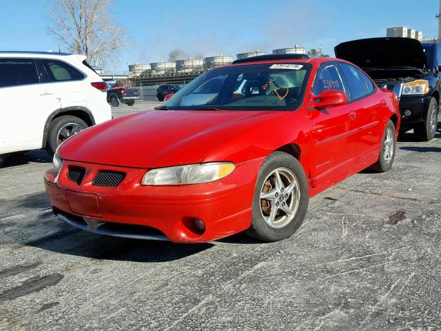 1G2WP52K2YF185005 - 2000 PONTIAC GRAND PRIX წითელი ფოტო 2