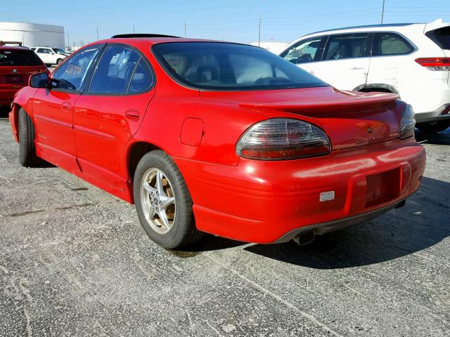 1G2WP52K2YF185005 - 2000 PONTIAC GRAND PRIX წითელი ფოტო 3