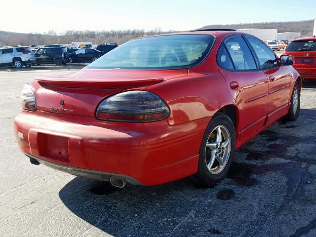 1G2WP52K2YF185005 - 2000 PONTIAC GRAND PRIX წითელი ფოტო 4