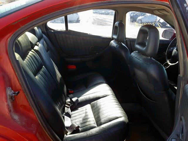 1G2WP52K2YF185005 - 2000 PONTIAC GRAND PRIX წითელი ფოტო 6