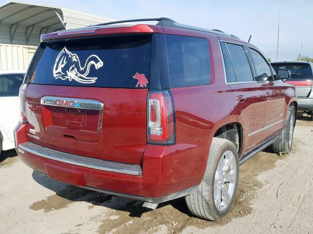 1GKS1CKJ4HR142568 - 2017 GMC YUKON DENA MAROON photo 4