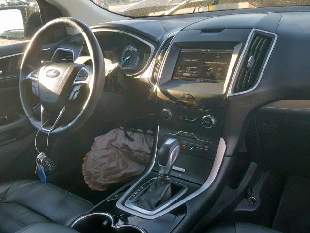 2FMTK4J85FBB95910 - 2015 FORD EDGE SEL CHARCOAL photo 9