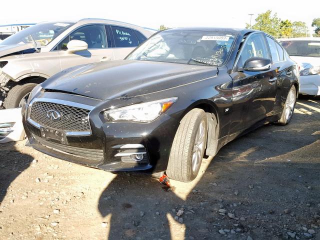 JN1BV7AP2EM672708 - 2014 INFINITI Q50 BASE BLACK photo 2