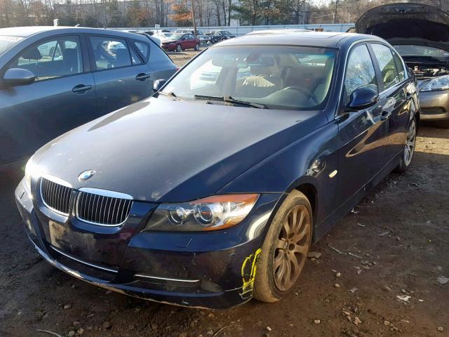 WBAVD53577AV14542 - 2007 BMW 335 XI BLUE photo 2