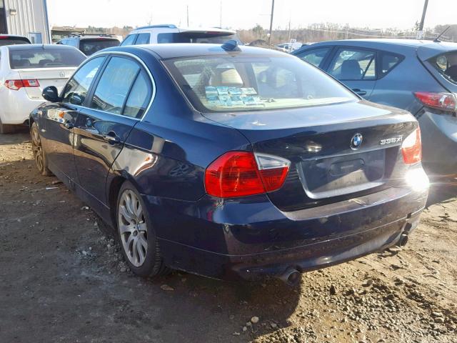 WBAVD53577AV14542 - 2007 BMW 335 XI BLUE photo 3