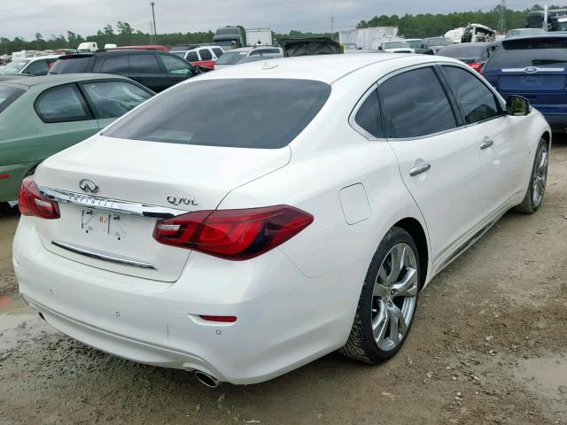 JN1BY1PP5FM601273 - 2015 INFINITI Q70L 3.7 WHITE photo 4