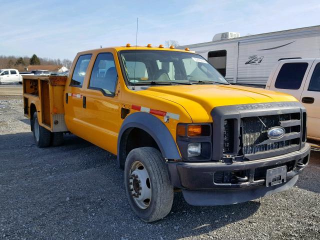 1FDAW56R88EE10058 - 2008 FORD F550 SUPER YELLOW photo 1