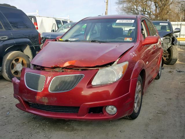 5Y2SM65806Z437175 - 2006 PONTIAC VIBE MAROON photo 2