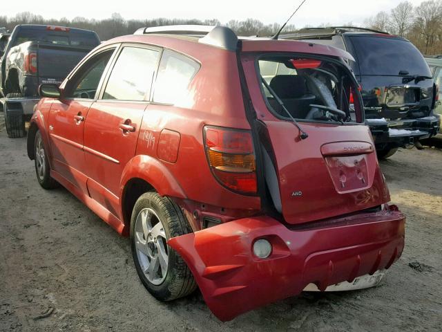 5Y2SM65806Z437175 - 2006 PONTIAC VIBE MAROON photo 3