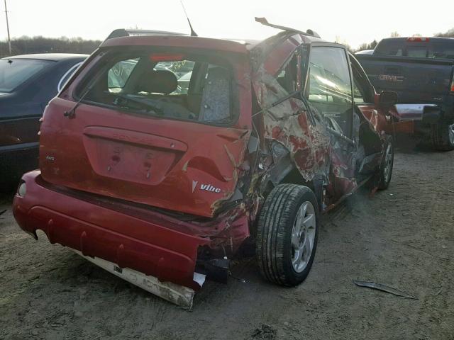 5Y2SM65806Z437175 - 2006 PONTIAC VIBE MAROON photo 4