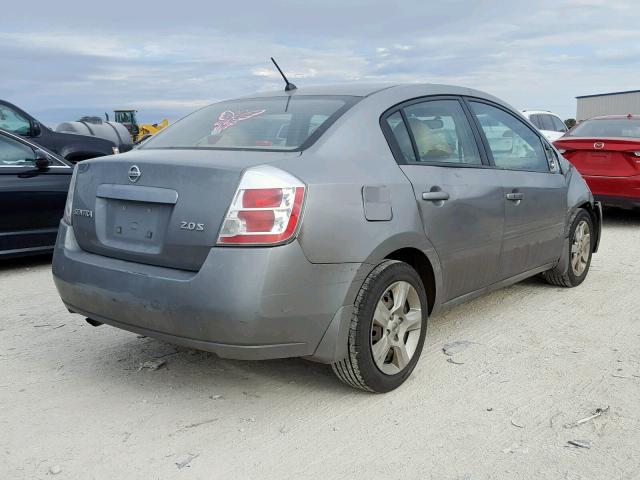 3N1AB61E47L629627 - 2007 NISSAN SENTRA 2.0 GRAY photo 4