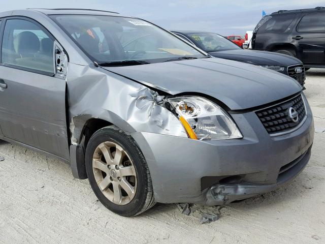 3N1AB61E47L629627 - 2007 NISSAN SENTRA 2.0 GRAY photo 9