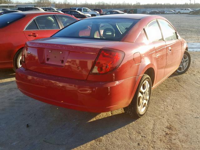 1G8AW12F34Z201378 - 2004 SATURN ION LEVEL RED photo 4