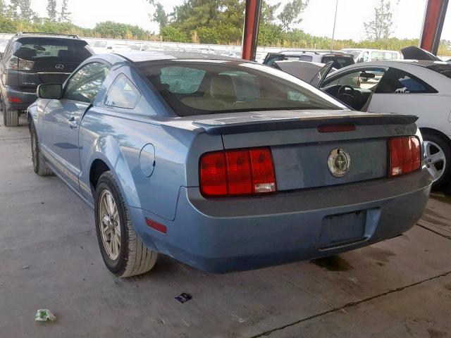 1ZVFT80N475325434 - 2007 FORD MUSTANG BLUE photo 3