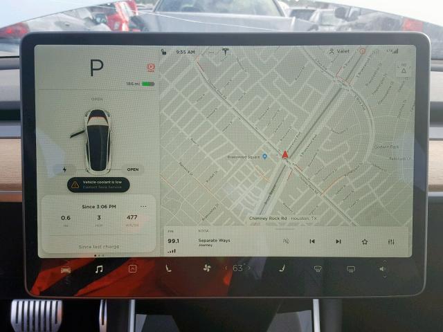 5YJ3E1EA8JF038892 - 2018 TESLA MODEL 3 WHITE photo 9