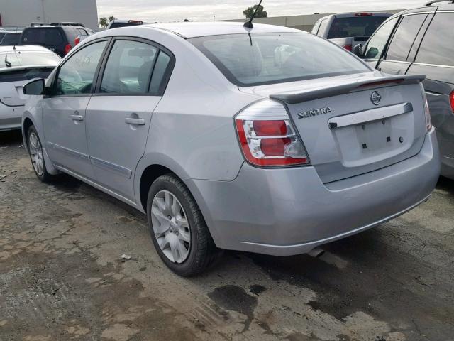 3N1AB6APXBL693102 - 2011 NISSAN SENTRA 2.0 SILVER photo 3