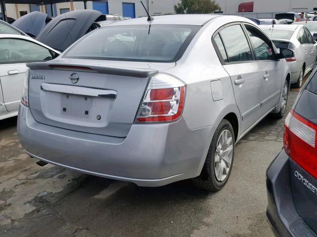 3N1AB6APXBL693102 - 2011 NISSAN SENTRA 2.0 SILVER photo 4