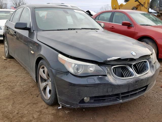 WBANE535X6CK90988 - 2006 BMW 525 I BLACK photo 1