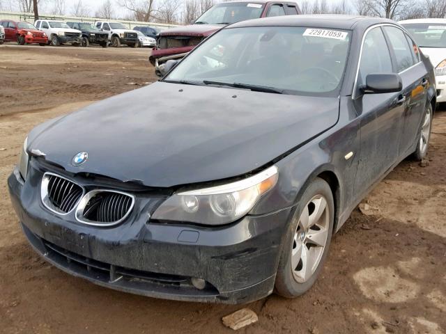 WBANE535X6CK90988 - 2006 BMW 525 I BLACK photo 2