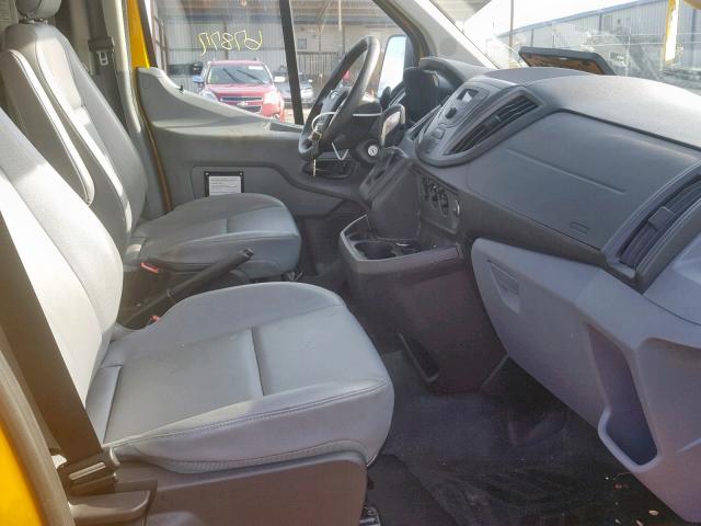 1FTYR2ZM9GKA87003 - 2016 FORD TRANSIT T- YELLOW photo 5